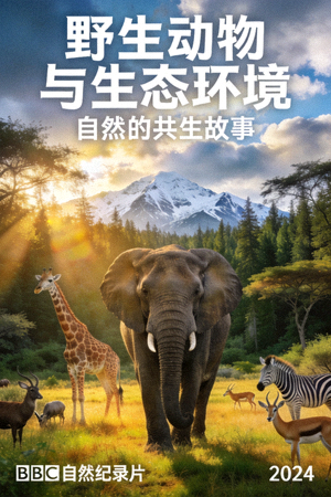 自然纪录片海报 - 野生动物与生态环境
